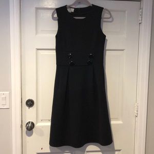 MARC OLIVER Black Toggle Button Sleeveless Dress 8